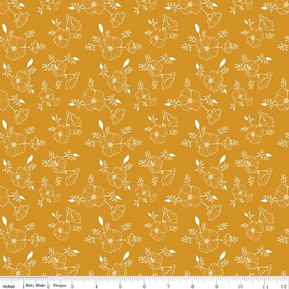 Riley Blake - Golden Poppies - Tonal, Orange