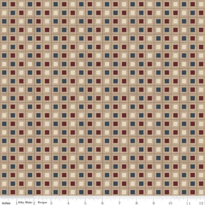 Riley Blake - Huckleberry Saltbox - Blocks, Almond