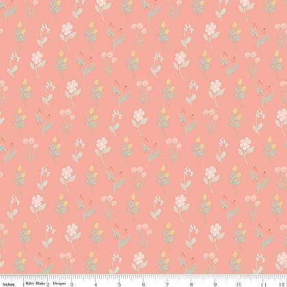 Riley Blake - It's A Girl - Floral, Coral