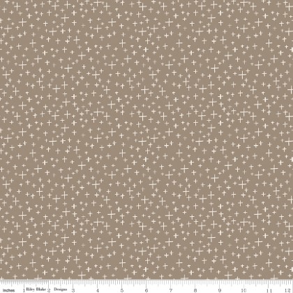 Riley Blake - Leo & Savannah - Criss Cross, Taupe