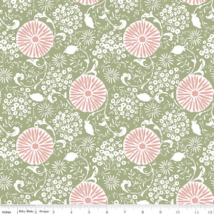 Riley Blake - Love Me More - Botanical, Green