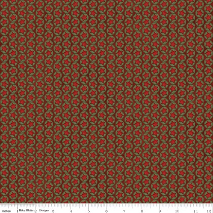 Riley Blake - Northern Christmas - Stars, Red