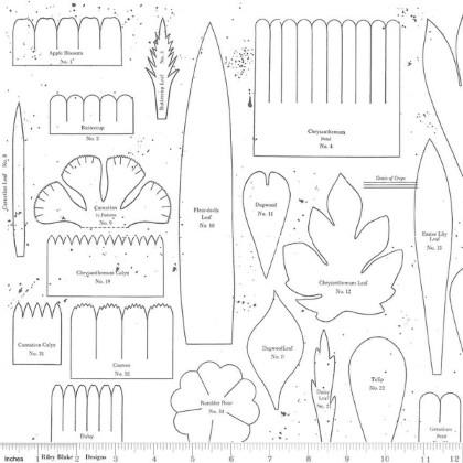 Riley Blake - Sewing Seeds III - Posie Patterns, White