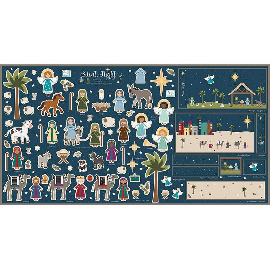 Riley Blake - Silent Night - 36' X 69' Felt Nativity Panel