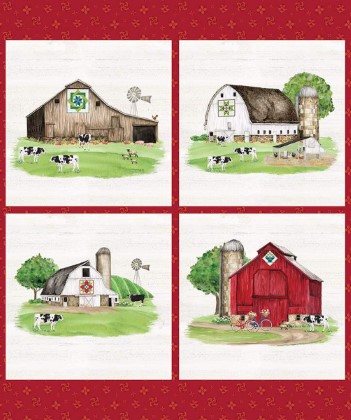 Riley Blake - Spring Barn Quilts - 36' Pillow Panel, Multi