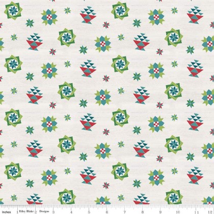 Riley Blake - Spring Barn Quilts - Tiny Quilt Blocks, Multi