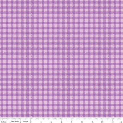 Riley Blake - Strength in Lavender - Gingham, Lavender