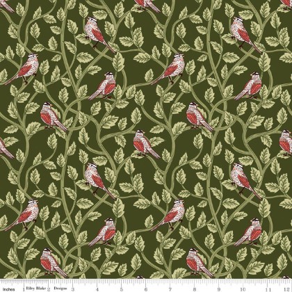 Riley Blake - Tangled Garden - Birds, Hunter