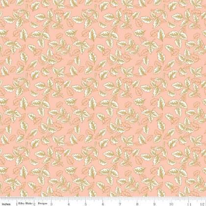 Riley Blake - Tangled Garden - Leaves, Blush