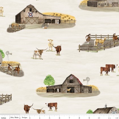 Riley Blake - The Homestead - Main Print, Cream
