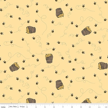  Riley Blake - Winnie The Pooh - Bees, Sunshine