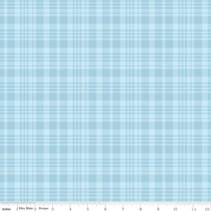  Riley Blake - Winnie The Pooh - Plaid, Blue