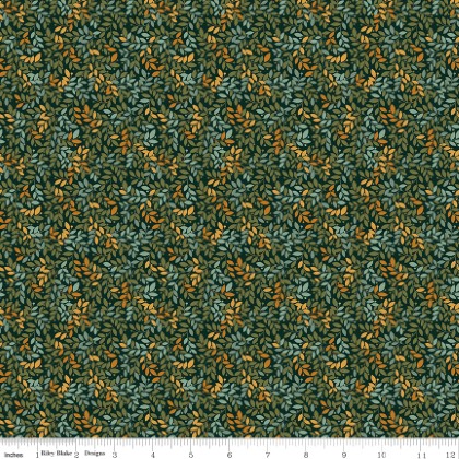 Riley Blake - Worth Repeating - Leaves, Dark Green