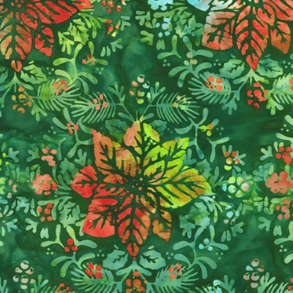 Robert Kaufman - Artisan Batiks: Christmas Cheer, Holly