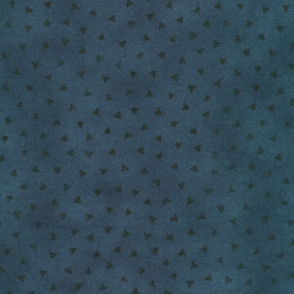 Robert Kaufman - Bundle Up Flannel - Triangles, Navy