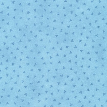 Robert Kaufman - Bundle Up Flannel - Triangles, Sky