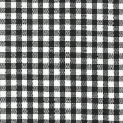 Robert Kaufman - Carolina Gingham - 1/4', Black