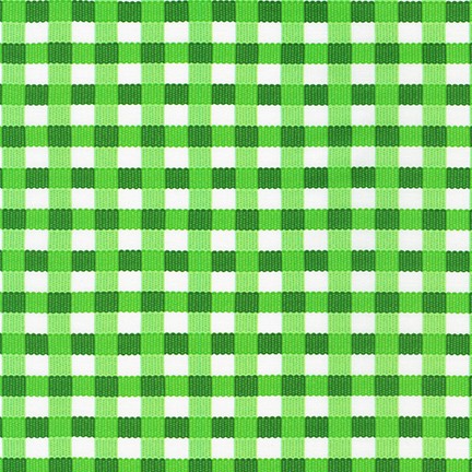 Robert Kaufman - Chow Time - Checks, Pickle/White