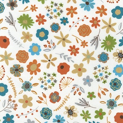 Robert Kaufman - Cozy Outdoors Flannel - Small Flowers & Leaves, Country