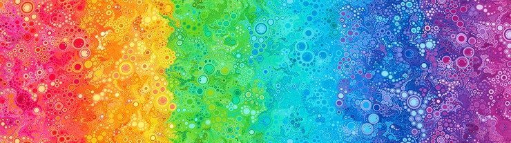 Robert Kaufman - Effervescence - Gradient Bubbles, Rainbow