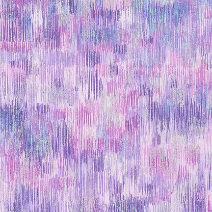 Robert Kaufman - Fusions Brushwork - Metallic, Lavender