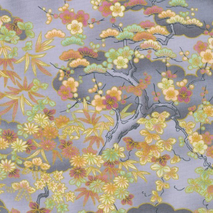Robert Kaufman - Imperial Collection Honoka - Branches, Fog