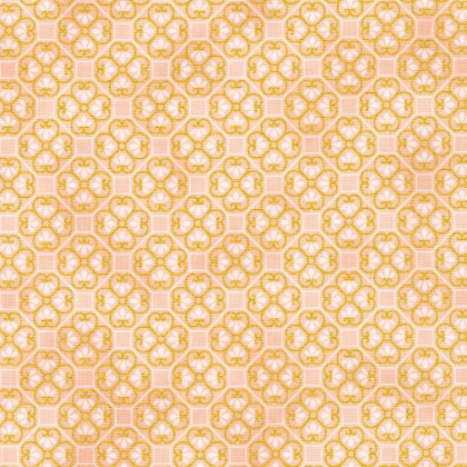 Robert Kaufman - Imperial Collection Honoka - Quatrefoil, Peach