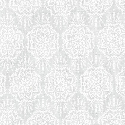Robert Kaufman - Light as Air - Damask Design, White