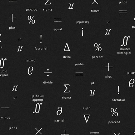 Robert Kaufman - Musings - Algebra Symbols, Black