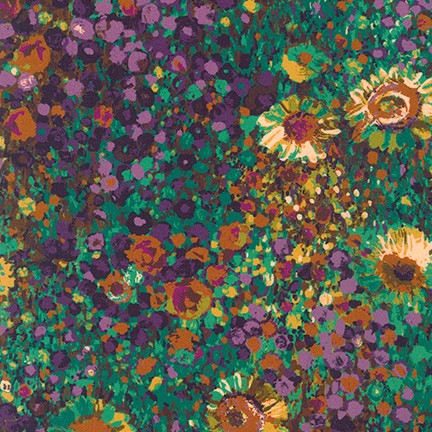 Robert Kaufman - Painterly Petals, Harvest