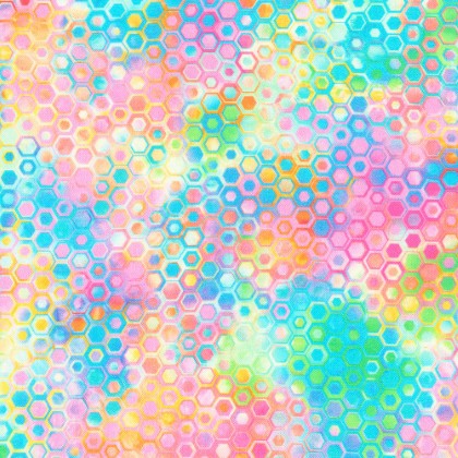 Robert Kaufman - Phantasma - Hexagons, Pastel