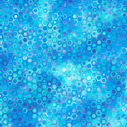 Robert Kaufman - Phantasma - Hexagons, Pool