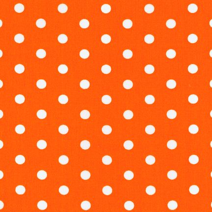 Robert Kaufman - Pimatex Basics - Dots, Orange