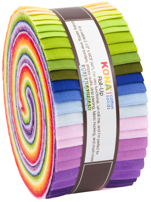 Robert Kaufman - Roll-Ups - Kona Cotton Annie Smith Collection