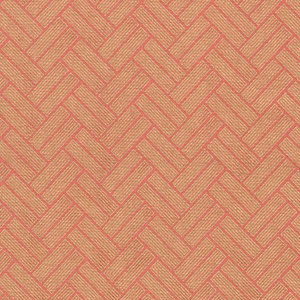 Robert Kaufman - Satsuki 4 - Split Rail Chevron, Peach