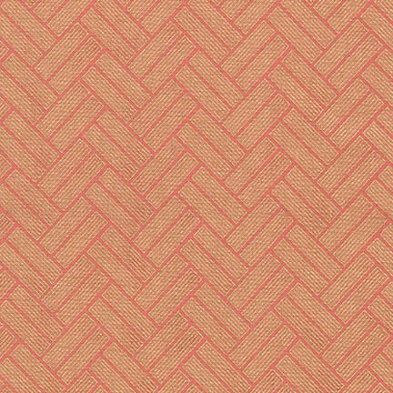 Robert Kaufman - Satsuki 4 - Split Rail Chevron, Peach