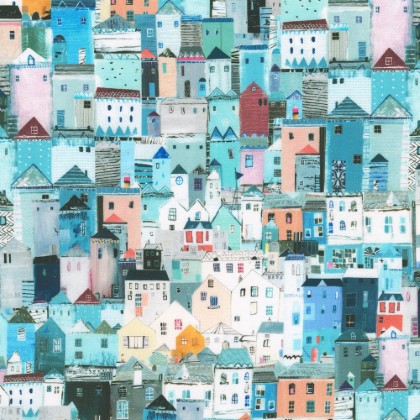 Robert Kaufman - Shoreline - Houses, Seascape