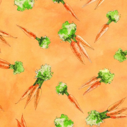 Robert Kaufman - Wishwell: Garden Goodness, Carrot