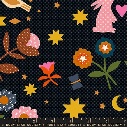 Ruby Star Society - Mystic Fable - Applique Retro, Soft Black