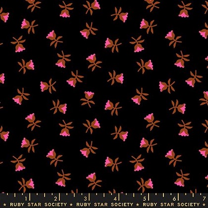 Ruby Star Society - Mystic Fable - Sweetflower Floral, Soft Black