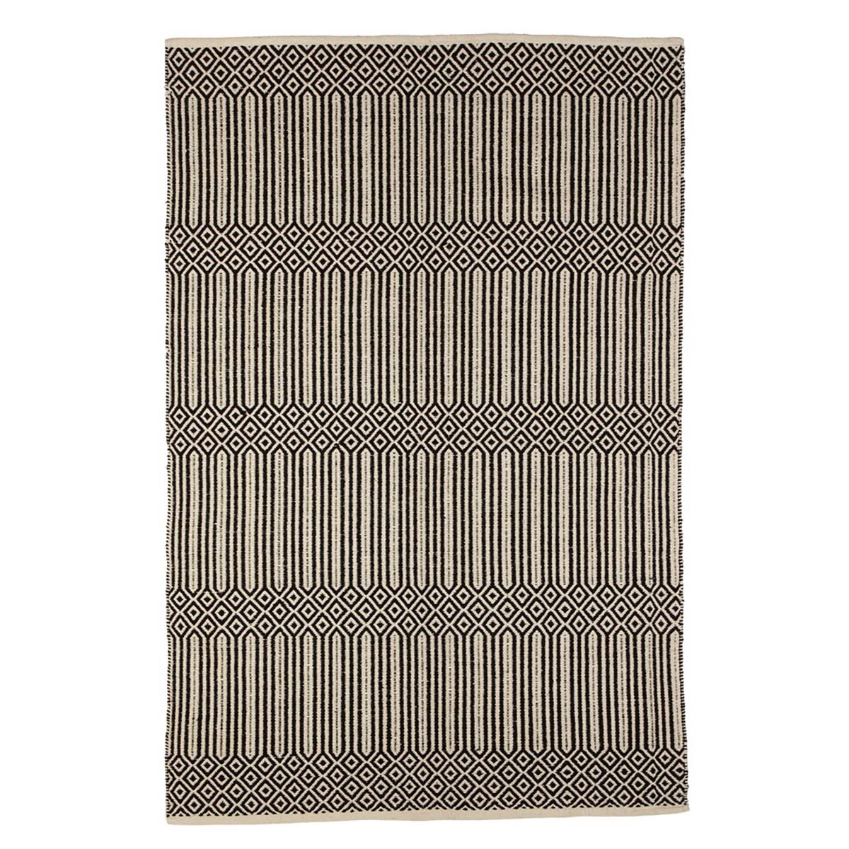 Rug - Black & White Woven