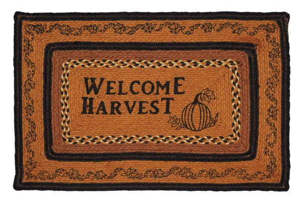 Rug - Harvest Time, Welcome, Rectangle, (Jute)