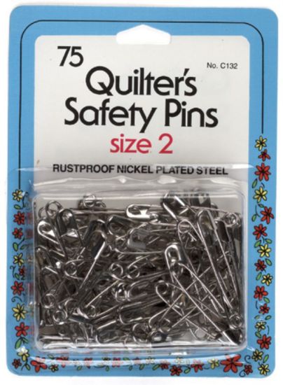 SAFETY PINS - QUILTER SIZE 2