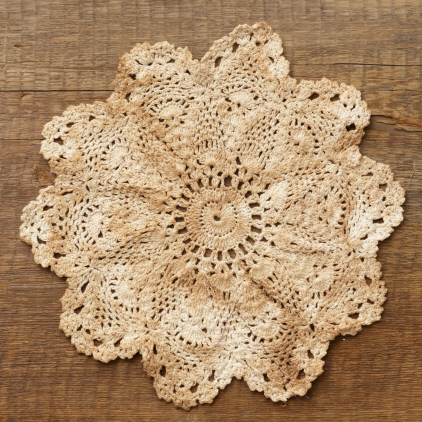 STAR DOILY - HAND CROCHETED