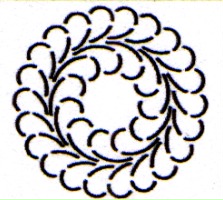 STENCIL - FEATHER CIRCLE