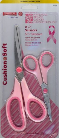 Scissors - 8.5' and 5.5' Mundial - Quilters - 2 ct. Pink