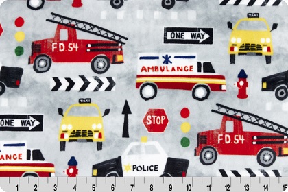 Shannon Fabrics - Cuddle Prints - 1st Responders, Multi