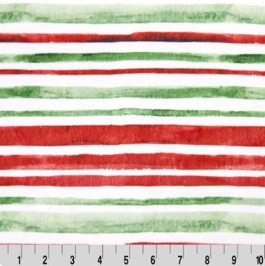 Shannon Fabrics - Cuddle Prints - Candy Stripe, Watermelon