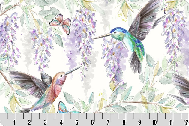 Shannon Fabrics - Cuddle Prints - Hummingbird, Multi
