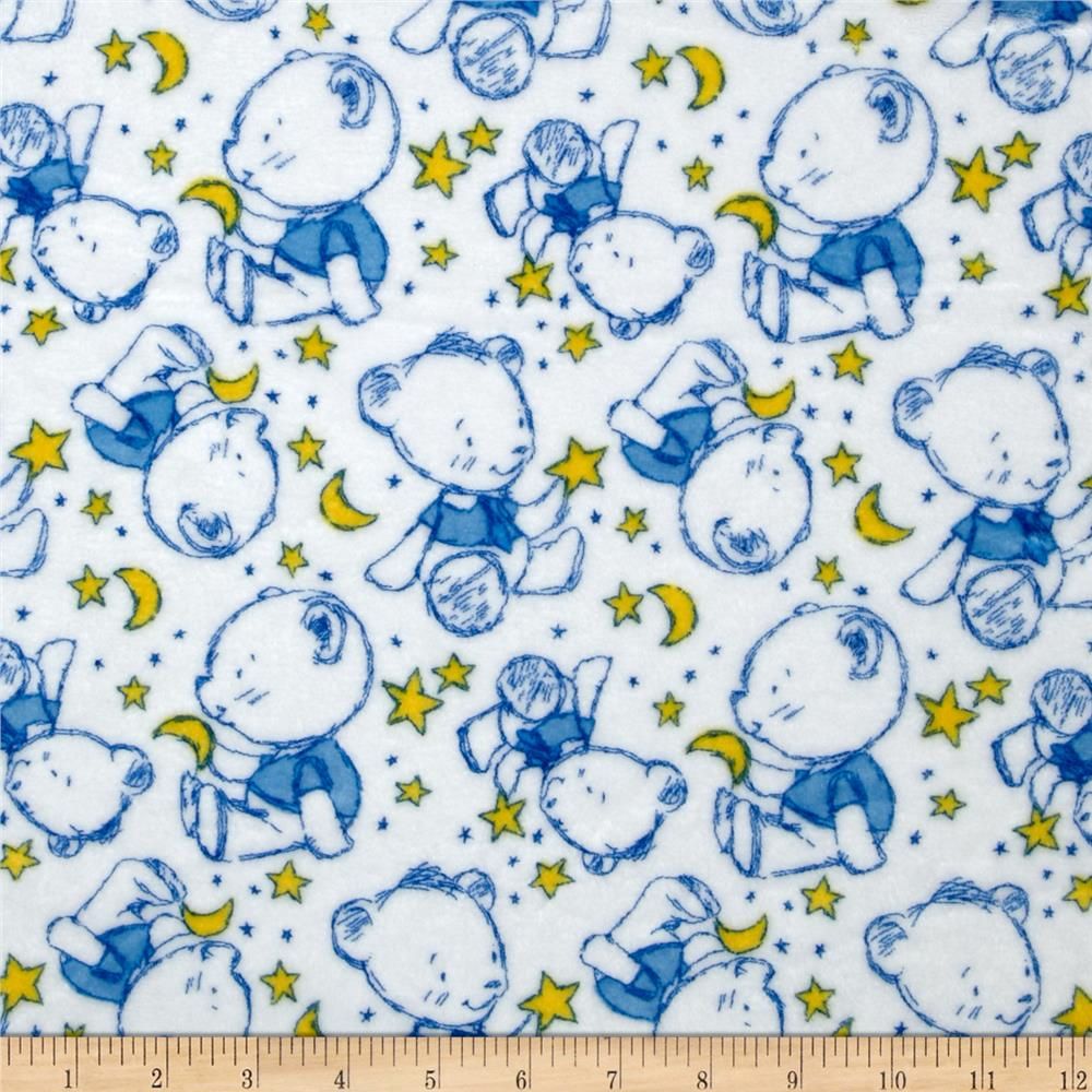 Shannon Fabrics - Cuddle Prints - Little Star Theo, Blue